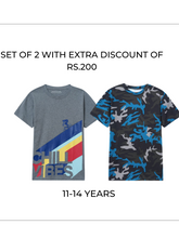 Boys Set Of Two Tees(11-14 Years)